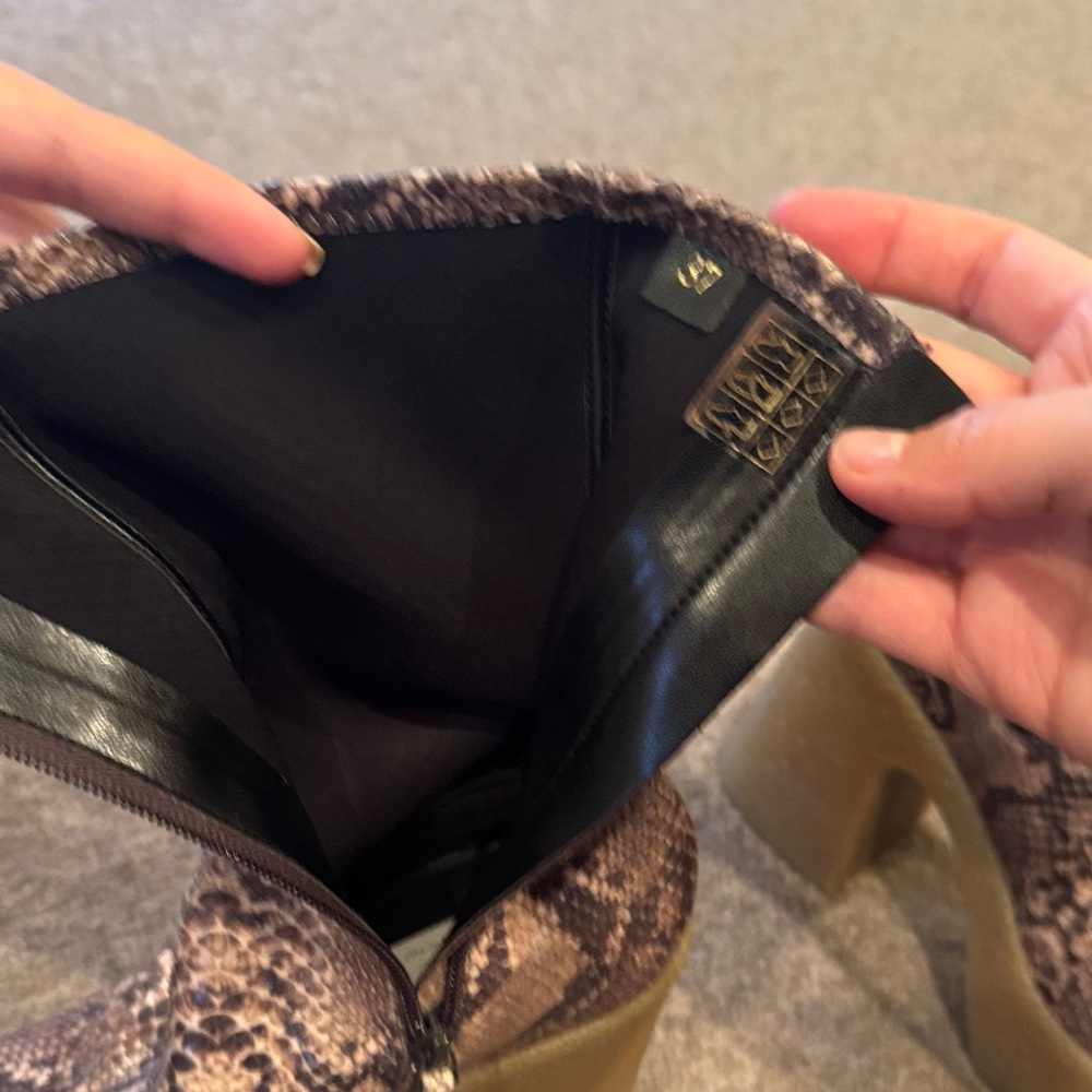 Stella Mccartney Skyla Alter Python Chunky Platfo… - image 2